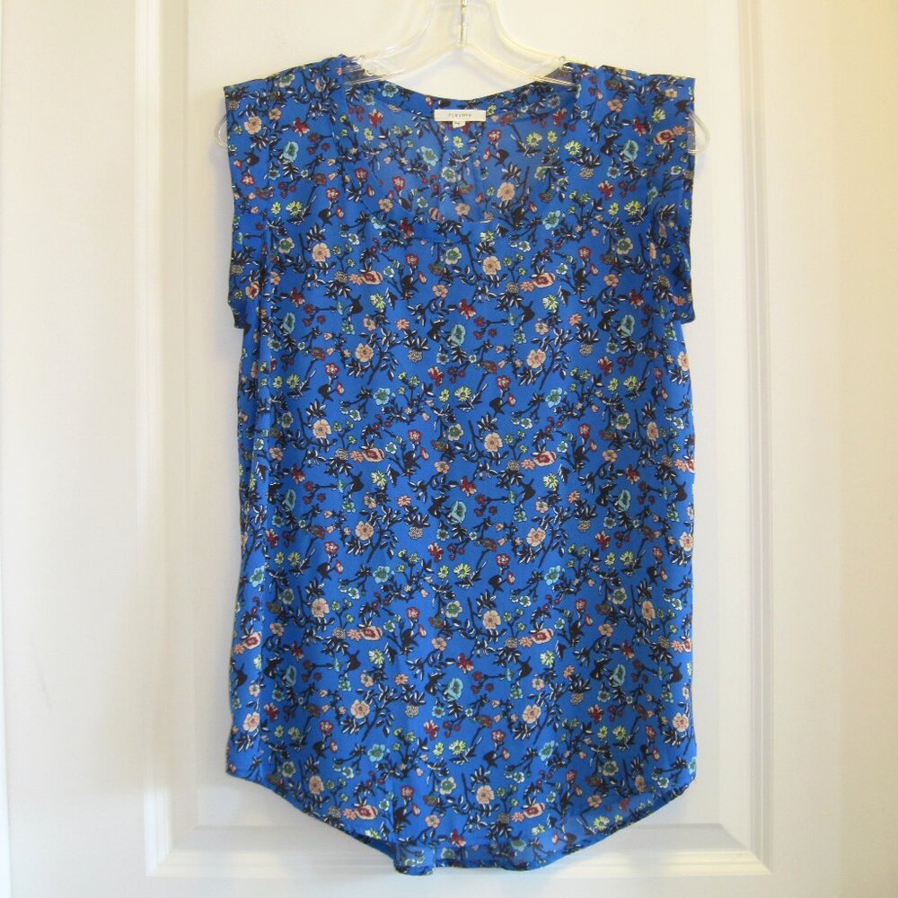 Size Small Pleione Springtime Floral Sleeveless Blouse - Picture 3 of 5